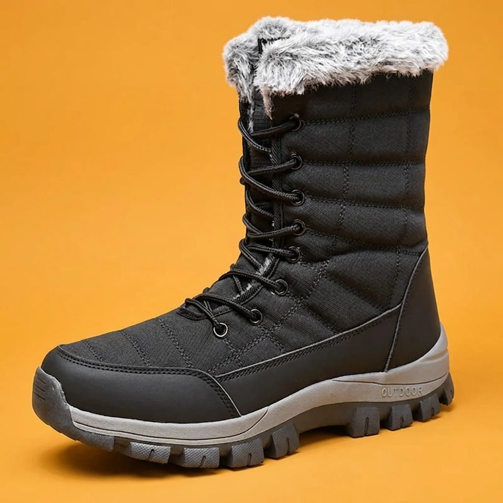 Snow Boot Fur Lined - Stivali Invernali da Uomo Impermeabili con