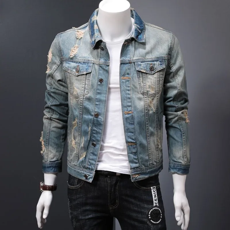 Winter Clothing Uae - Giacche di jeans imbottite Uomo Bottoni