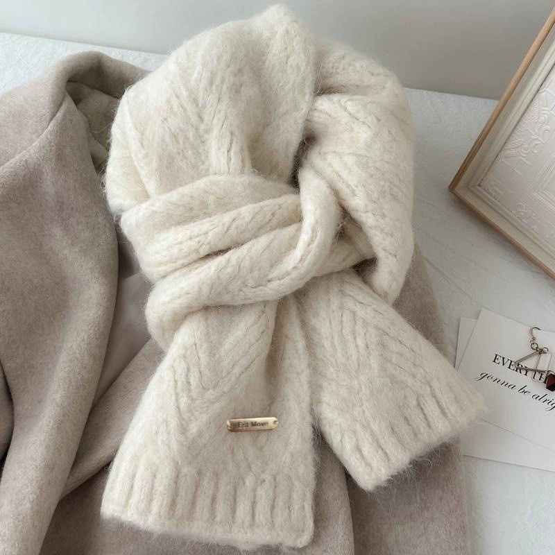 Winter Clothing Korea - Sciarpa da donna in stile pigro,