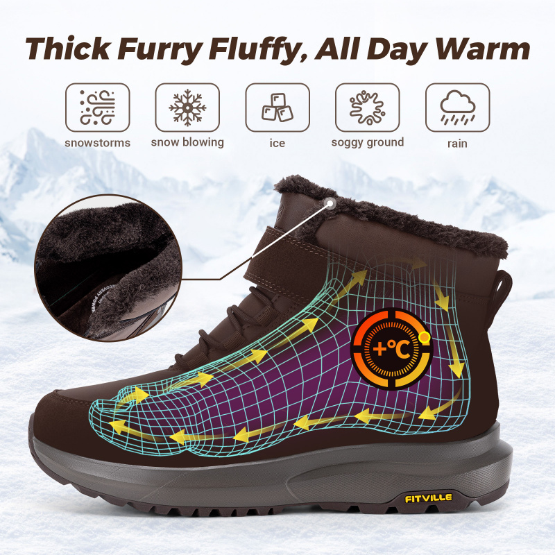 Stivali Invernali da Uomo FitV - Snow Boot Fur Lined recensione e prezzo