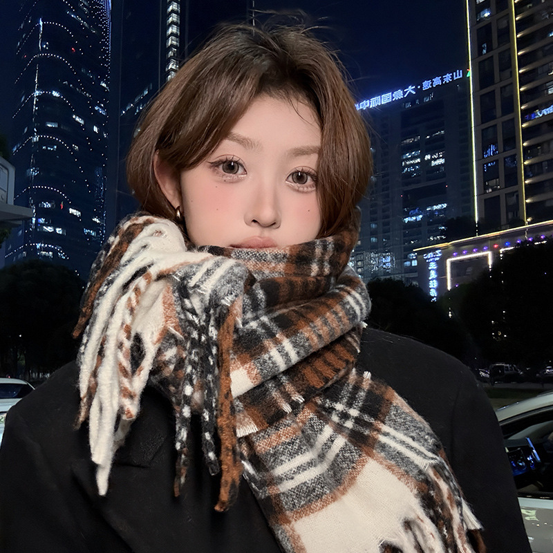 Sciarpa scozzese viola da donn - Winter Clothing Korea recensione e prezzo