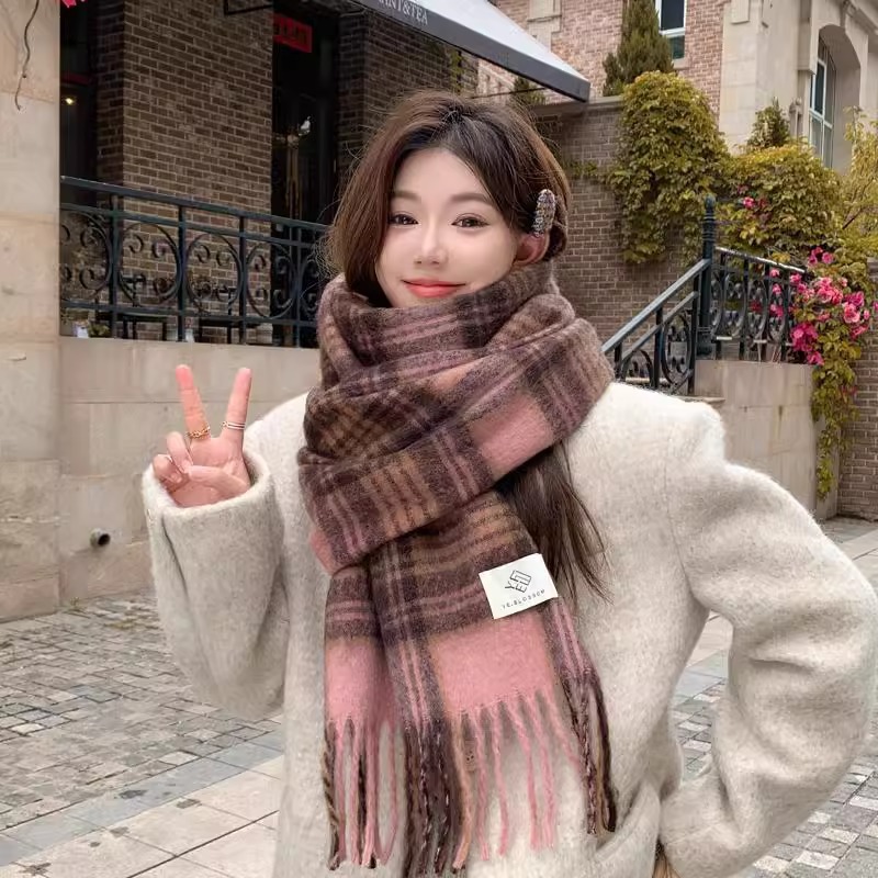 Sciarpa scozzese viola da donn - Winter Clothing Korea recensione e prezzo