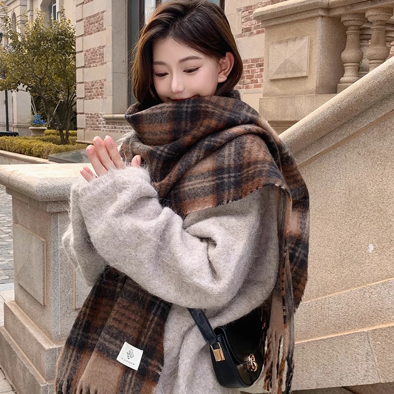 Sciarpa scozzese viola da donn - Winter Clothing Korea recensione e prezzo