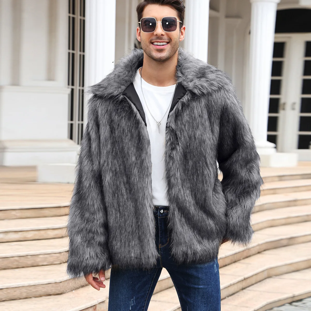 Cappotto da uomo in pelliccia  - Winter Clothing Uae recensione e prezzo